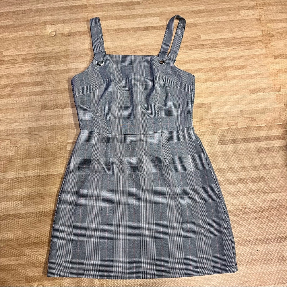 BeBop Blue Plaid Mini Dress